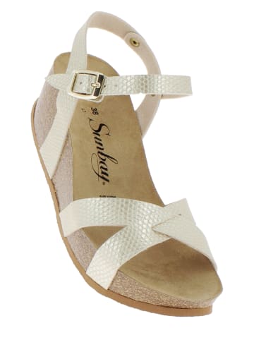 Sunbay Keilsandaletten "Pivoine" in Silber
