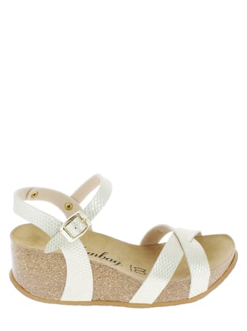 Sunbay Sleehaksandalen "Pivoine" zilverkleurig