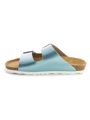 Sunbay Slippers "Trefle" turquoise