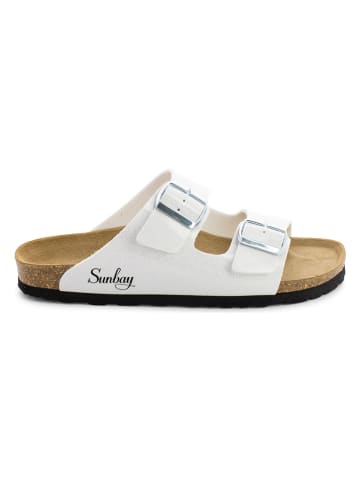 Sunbay Slippers "Trefle" wit