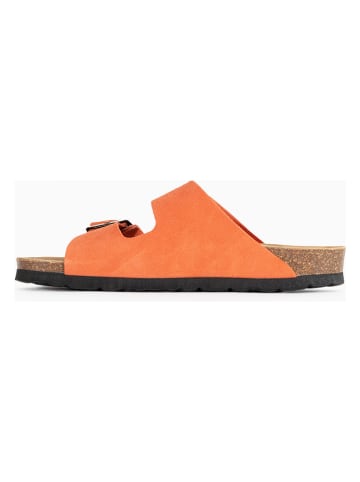 Sunbay Leren slippers oranje