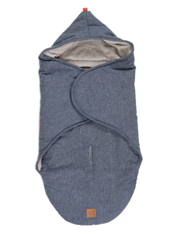 Kaiser Naturfellprodukte Einschlagdecke "Molly" in Dunkelblau - (L)80 x (B)35 cm