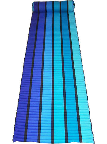 Le Comptoir de la Plage Strandmat "Happy" blauw/lichtblauw - (L)180 x (B)60 cm