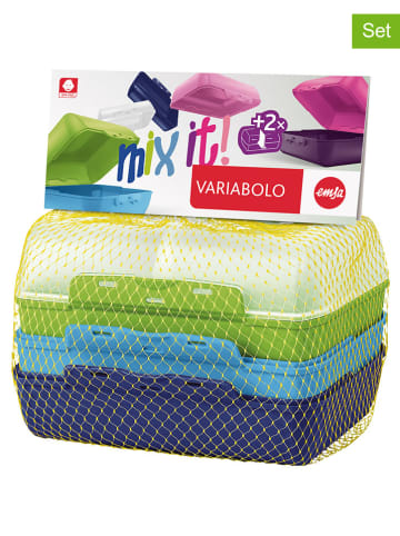 Emsa Voorraaddoos "Variabolo" groen/lichtblauw/blauw - (B)16 x (H)7 x (D)11 cm