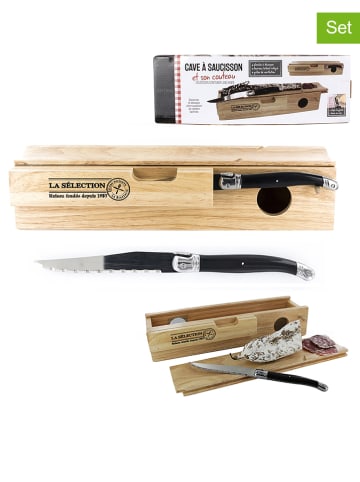 COOK CONCEPT 3tlg. Wurstschneide-Set in Natur