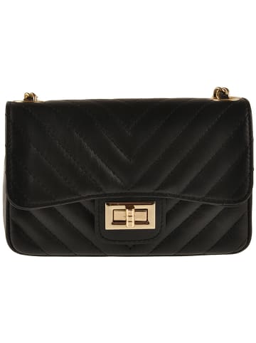 Florence Bags Leren schoudertas "Elm" zwart - (B)20 x (H)13 x (D)5 cm