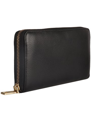 Florence Bags Leren portemonnee "Dole" zwart - (B)20 x (H)10 x (D)2 cm