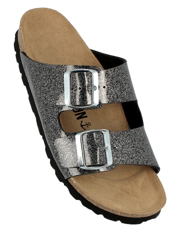 BAYTON Slippers "Atlas" zwart/wit
