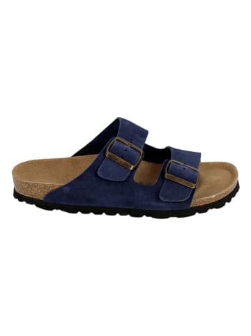 BAYTON Leren slippers "Atlas" donkerblauw