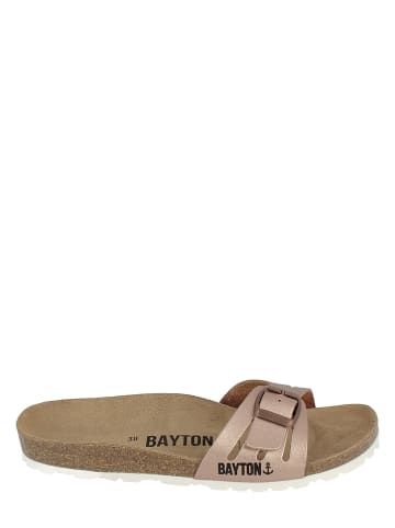 BAYTON Leren slippers "Athena" koperkleurig