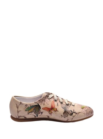Streetfly Schnürschuhe in Beige/ Braun/ Bunt