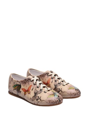 Streetfly Schnürschuhe in Beige/ Braun/ Bunt