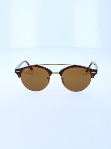 Ray Ban Męskie okulary przeciwsłoneczne w kolorze brązowo-czarnym