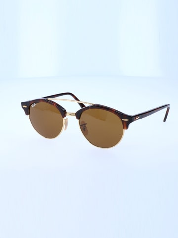 Ray Ban Męskie okulary przeciwsłoneczne w kolorze brązowo-czarnym