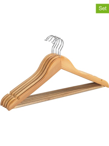Wenko 2er-Set: Kleiderbügel "Eco" in Natur - (B)45 cm - je 5 Stück