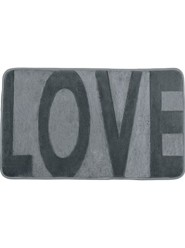 Wenko Badmat ''Love'' grijs - (L)80 x (B)50 cm