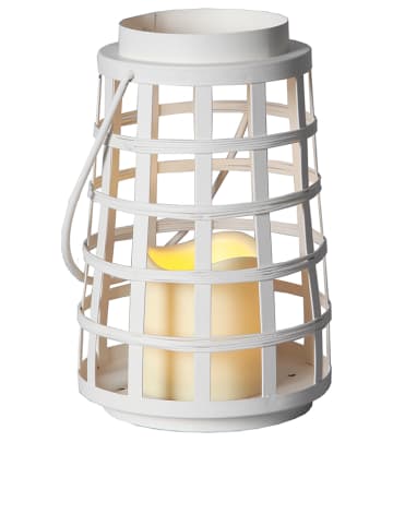 Best Season LED-decoratielamp "Lantaarn" wit - (H)21 cm