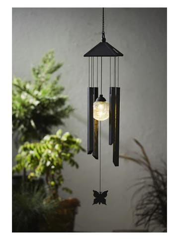 STAR Trading Ledsolarwindspel zwart - (H)65 cm