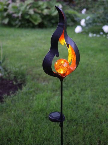 Best Season Ledsolartuinsteker "Trieste" zwart/oranje - (H)77 cm