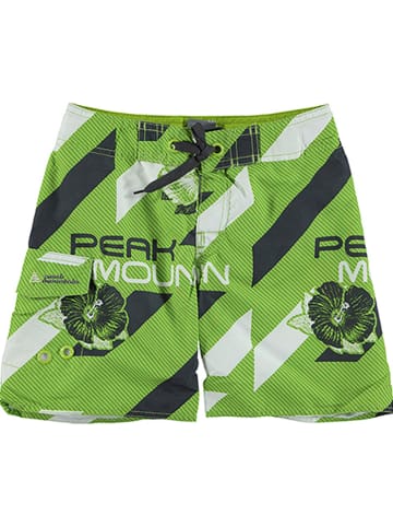 Peak Mountain Zwemshort lichtgroen/wit/grijs