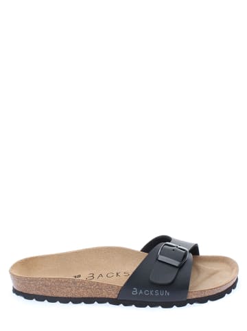 BACKSUN Slippers "Paris" zwart