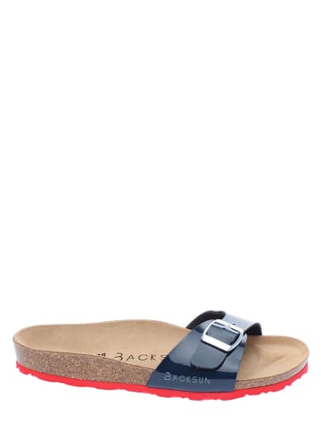 BACKSUN Slippers "Paris" donkerblauw