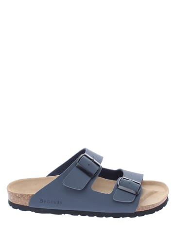 BACKSUN Slippers "Bali" donkerblauw