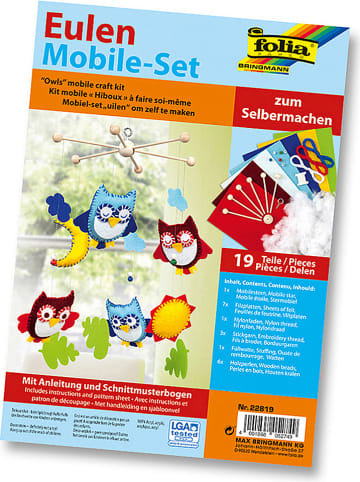 folia PAPER Bastelset "Mobile Eulen" in Bunt