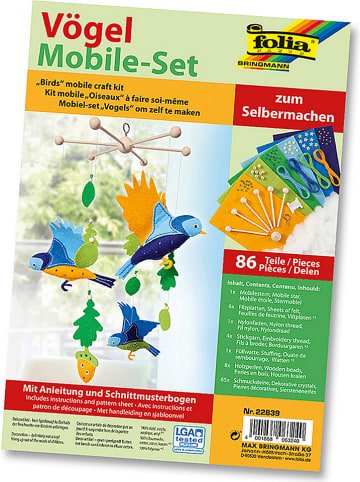 folia PAPER Knutselset "Mobiel Vogel" meerkleurig