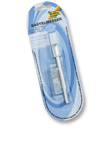 folia PAPER Knutselmes met reservemessen zilverkleurig