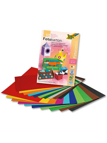 Folia Karton fotograficzny (10 szt.) w różnych kolorach - A3
