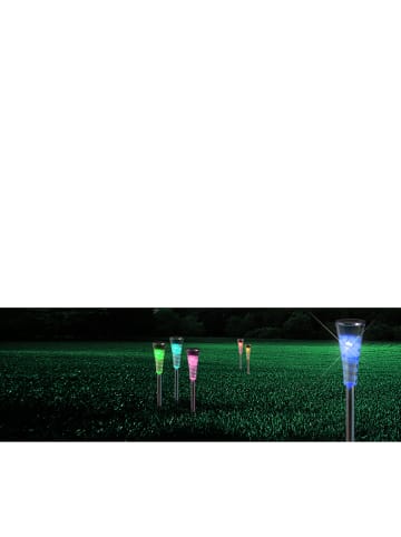 Globo lighting Solarne lampy ogrodowe LED (5 szt.) z funkcją zmiany koloru - wys. 27 cm