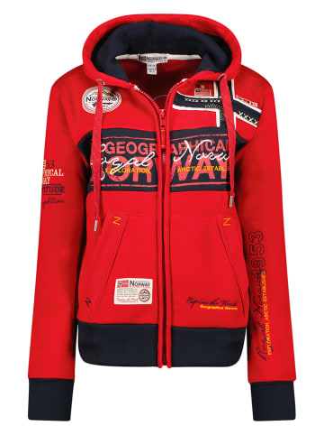 Geographical Norway Sweatjacke "Flyer" in Rot