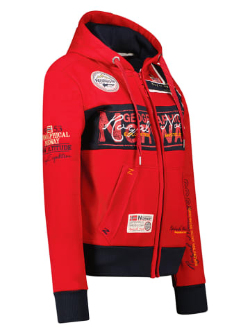 Geographical Norway Sweatvest "Flyer" rood
