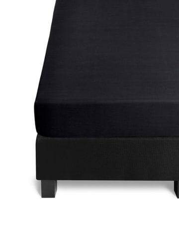 Beddinghouse Perkalowe prześcieradło w kolorze czarnym na gumce