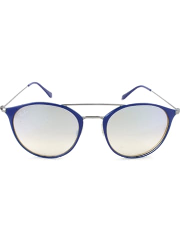 Ray Ban Okulary przeciwsłoneczne unisex w kolorze granatowo-srebrnym