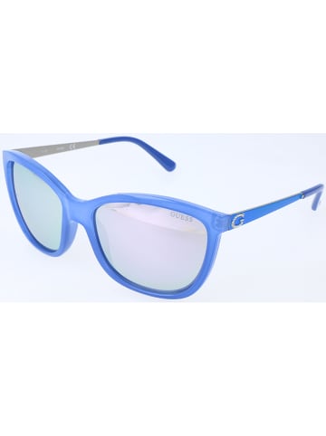 Guess Damskie okulary przeciwsłoneczne w kolorze zielono-błękitno-jasnoróżowym