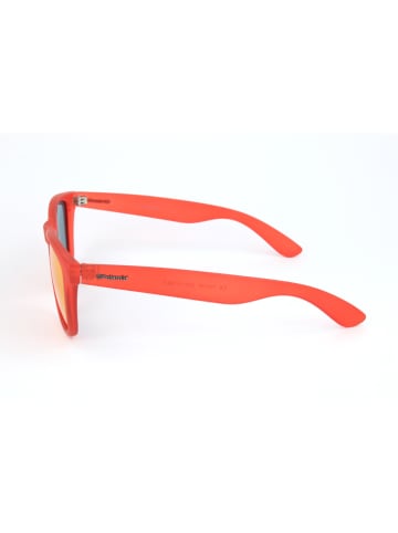 Polaroid Męskie okulary przeciwsłoneczne w kolorze czerwono-pomarańczowym