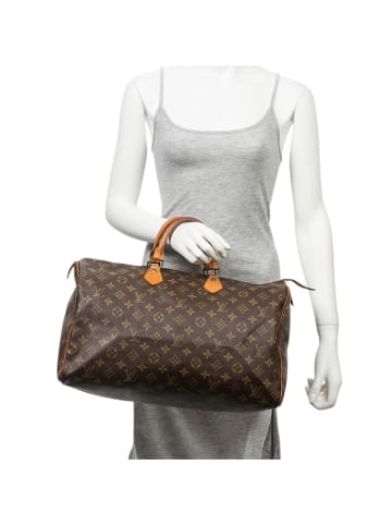 Louis Vuitton Tweedehands weekendtas "Speedy 40" bruin - (B)40 x (H)24 x (D)19 cm