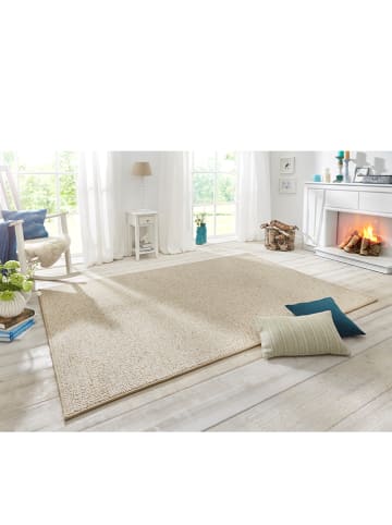 BT Carpet Kurzflor-Teppich "Wolly" in Creme