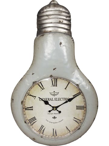Anticline Zegar ścienny w kolorze jasnoszarym - 30,5 x 50 x 3 cm