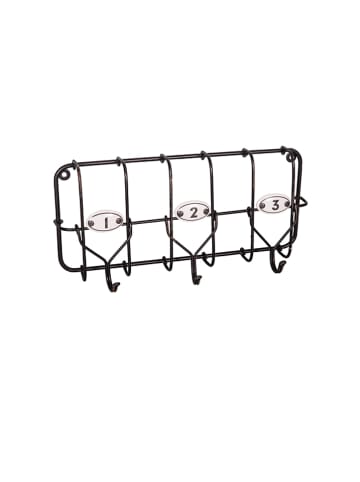 Anticline Wieszak ścienny w kolorze czarnym - 36 x 16 x 8,5 cm