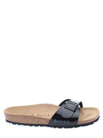 BACKSUN Slippers "Paris" zwart