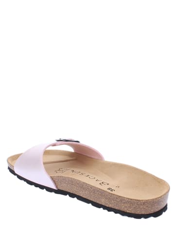 BACKSUN Pantoletten "Paris" in Rosa