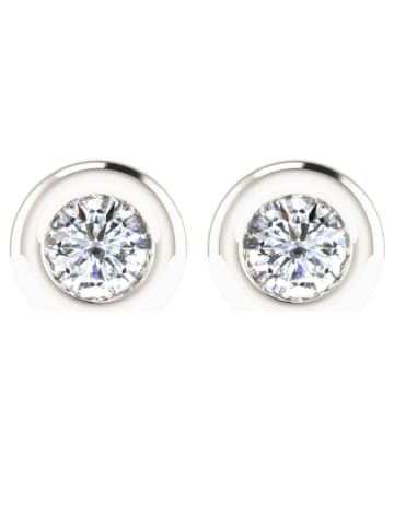 Diamant Vendôme Witgouden oorstekers met diamanten