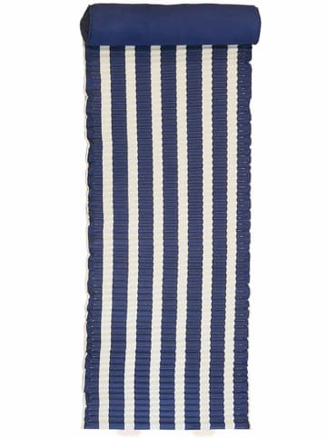 Le Comptoir de la Plage Strandmat "Bahia" donkerblauw/wit - (L)180 x (B)60 cm