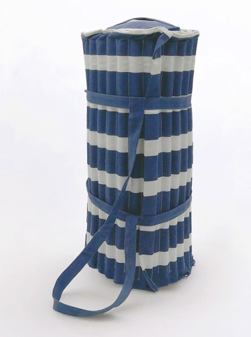 Le Comptoir de la Plage Strandmat "Bahia" donkerblauw/wit - (L)180 x (B)60 cm