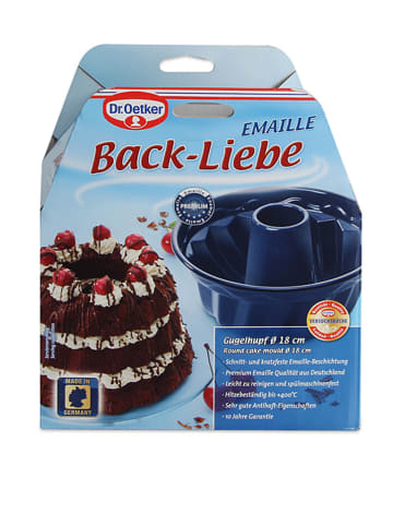 Dr. Oetker Gugelhupfform "Back Liebe" in Dunkelblau - Ø 18 cm