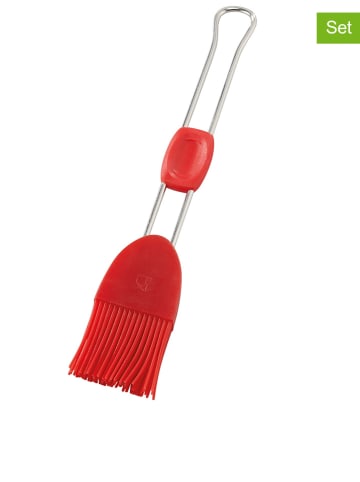 Dr. Oetker Pędzle (2 szt.) "Flexxibel" w kolorze czerwonym do ciasta - dł. 22 cm