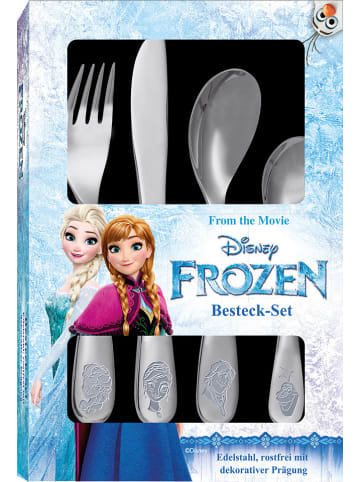 Disney Frozen 4tlg. Edelstahl-Kinderbesteck "Frozen" in Sliber